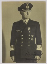 ADMIRAL THEODOR BURCHARDI SIGNED PHOTO image 1