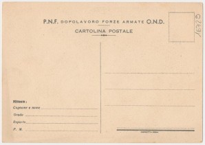 GERMAN ITALIAN PROPAGANDA CARD (RARE) image 2