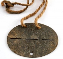 14 DIV. SS “GALIZIEN” POL DOG TAG (RARE) image 1