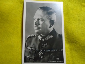 Generaloberst Heinz Guderian Autograph image 1
