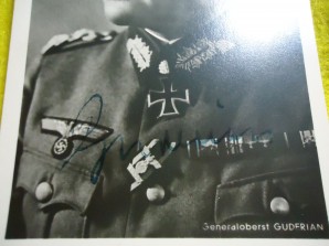 Generaloberst Heinz Guderian Autograph image 2