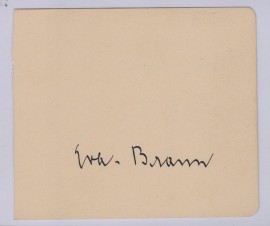 EVA BRAUN SIGNED PAPER image 1