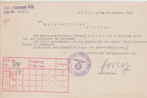 GENERAL SS WERNER LORENZ LETTER-SIGNED image 1