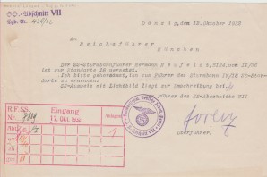 GENERAL SS WERNER LORENZ LETTER-SIGNED image 1