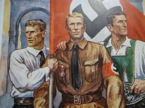 NSDAP COLOR PROPAGANDA CARD -RARE image 2