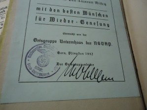 ORTSGRUPPENLEITER Heinz Wohlleben Signed Book image 3