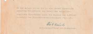 SS W.BITTRICH AND F.STEINER SIGNED DOCUMENT image 2