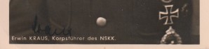 NSKK LEADER ERWIN KRAUS AUTOGRAPH image 2