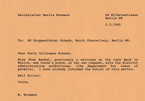 MARTIN BORMANN LETTER SIGNED image 3