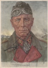 FM ERWIN ROMMEL SIGNED CARD 1943 image 1