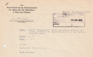 ERNST KALTENBRUNNER SIGNED DOCUMENT image 2