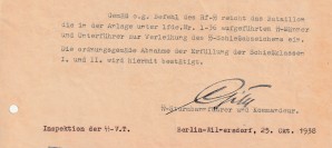 SS OBERSTGRUPPENFUHRER GILLE & HAUSER SIGNED DOCUMENT image 2