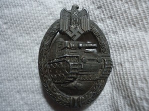 PANZER ASSAULT BADGE-BRONZE FRANK&REIF image 6