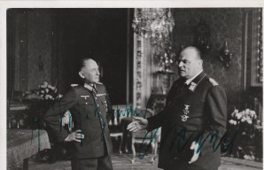 HUGO SPERRLE & ERWIN WITZLEBEN AUTOGRAPH image 1