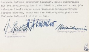 HIMMLER, KALTENBRUNNER, STUCKART SIGNED DOC. image 3