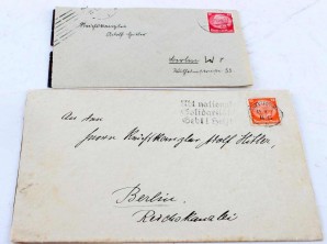 WWII GERMAN COVERS ADDRESSED TO HITLER image 1