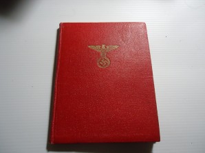 NSDAP MEMBER ID BOOK, NEAR MINT image 1