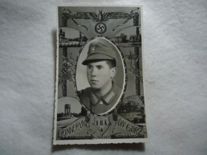 GERMAN SOLDIER PHOTO CARD image 1