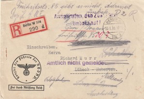 SS PHILIPP BOUHLER SIGNED LETTER – ENVELOPE image 3