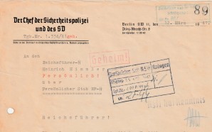 HEYDRICH TO HIMMLER PERSONAL LETTER-RARE image 2