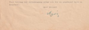 HEYDRICH TO HIMMLER PERSONAL LETTER-RARE image 3