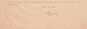 HEYDRICH TO HIMMLER PERSONAL LETTER-RARE image 3