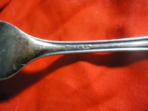 HERMANN GORING SILVER FORK W/EAGLE-BATONS image 4