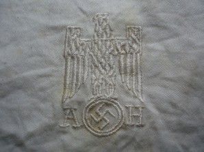 ADOLF HITLER TABLE CLOTH CUT OUT. image 2