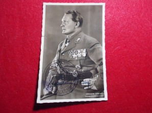 HERMANN GORING SIGNED PHOTO image 1