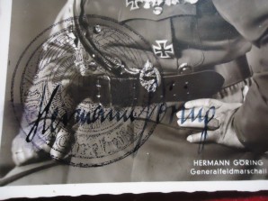 HERMANN GORING SIGNED PHOTO image 2