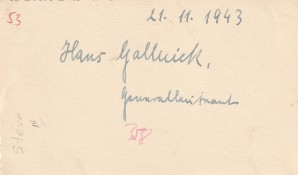 AUTOGRAPH GENERAL HANS GOLLNICK image 2