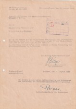 SS WALTER KRÜGER-FELIX STEINER SIGNED DOCUMENT image 1