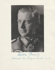 PANZERTRUPPE GENERAL WALTHER WENCK SIGNED PHOTO image 1