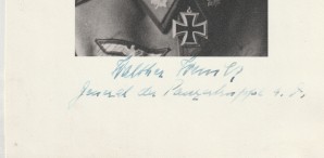 PANZERTRUPPE GENERAL WALTHER WENCK SIGNED PHOTO image 2