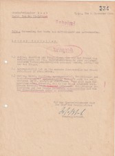 GENERAL SIEGFRIED WESTPHAL SIGNED DOCUMENT image 1