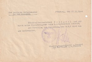 SS JOSEF WITISKA-HERMANN HOFLE DOCUMENT image 2