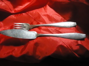 LUFTWAFFE SILVER WARE FORK-SPREADER image 4