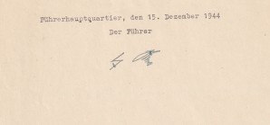 ADOLF HITLER RARE 1944 SIGNED DOCUMENT image 4