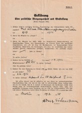 ADOLF EICHMANN SIGNED DOCUMENT-RARE image 1