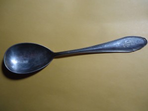 EVA BRAUN SILVER SOUP SPOON image 1