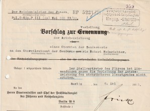 WILHELM FRICK SIGNED DOCUMENT image 2