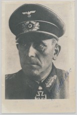 GENERAL KARL HOLLIDT 6TH ARMY, SIGNED PHOTO image 1