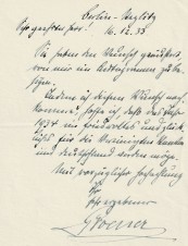 GERMAN POLITICIAN WILHELM GROENER LETTER image 1