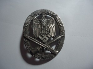 GENERAL ASSAULT BADGE ASSMANN MOLD 1 MARKED image 1