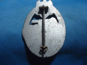 GERMAN PANZER ASSAULT BADGE-SILVER MARKED FLL 43 image 2