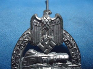 GERMAN PANZER ASSAULT BADGE-SILVER MARKED FLL 43 image 4