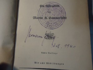 HERMANN GORING SIGNED BOOK image 5