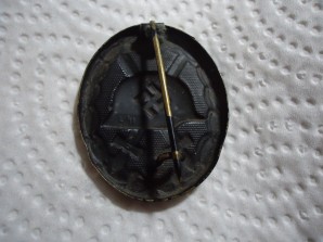 GERMAN BLACK WOUND BADGE, EARLY MARKED L/11 image 2