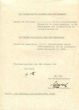 Adolf Hitler Signed Document 1944 & General W. Burgdorf Signed – RARE image 1