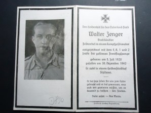 German Death Card Fighter Pilot image 1